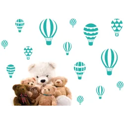 naklejki ścienne BALONY 60 kolorów ZESTAW 14szt 