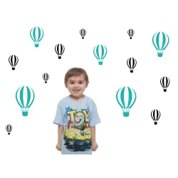 naklejki BALONY 14 szt zestaw 1 lub 2-kolorowy HIT