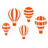 naklejki ścienne BALONY 60 kolorów 5 szt 45x45