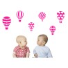 naklejki ścienne BALONY z serduszkami 6 szt 45x28 cm