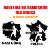 naklejka EURO 2016 NA SAMOCHÓD 18 wzorów