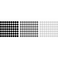 naklejki GROCHY KROPKI średnica 3cm - zestaw 189 szt