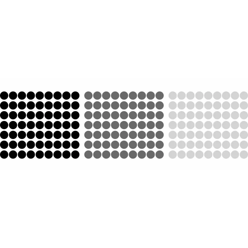 naklejki GROCHY KROPKI średnica 3cm - zestaw 189 szt