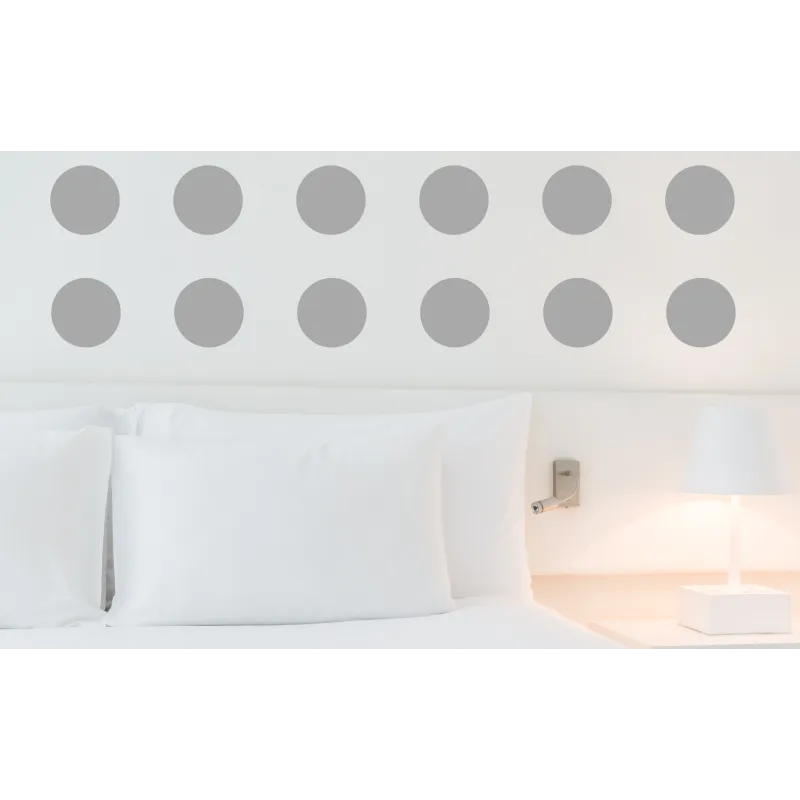 naklejki GROCHY KROPKI średnica 10cm - zestaw 10 szt