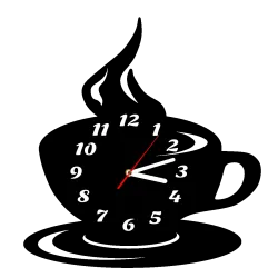 zegar FILIŻANKA kuchenny cichy prezent dla babci