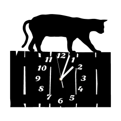 zegar ścienny kot kotek kotki cichy duży 38 cm