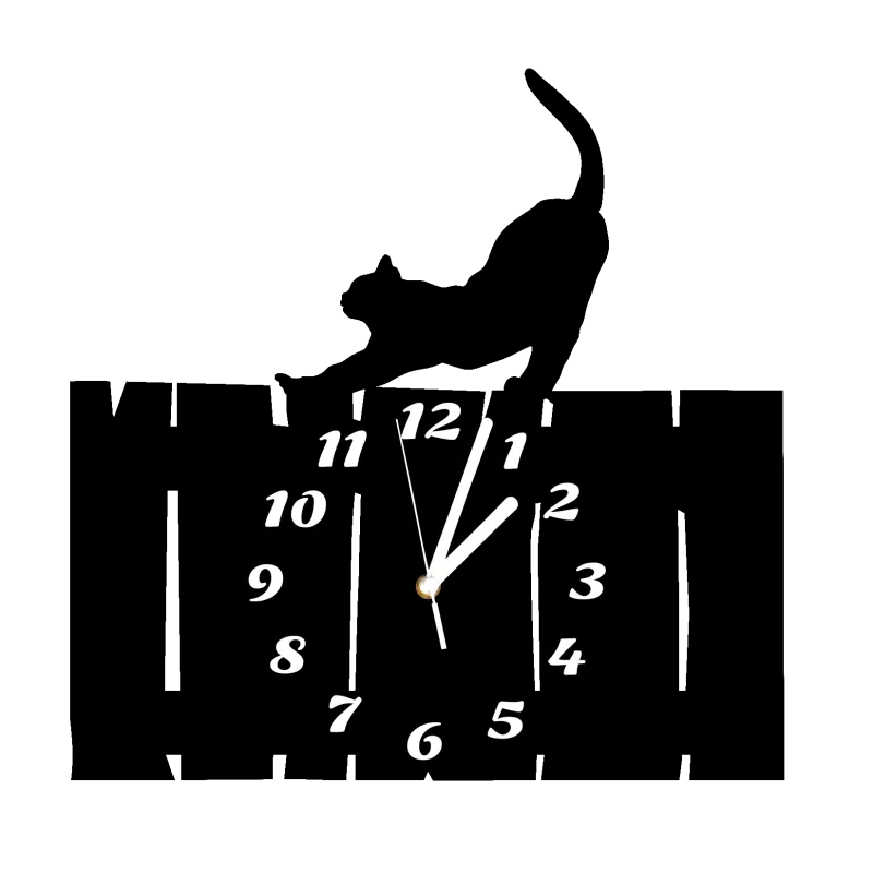 zegar ścienny kot kotek kotki cichy duży 38 cm