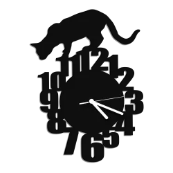 zegar ścienny kot kotek cichy duży 38 cm NOWOŚĆ 3D