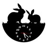 zegar ścienny cichy duży 3D królik zając