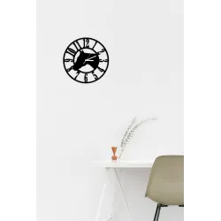 zegar ścienny Vintage Loft cichy duży 3D koń konie