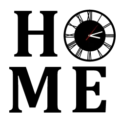 zegar ścienny Vintage Loft cichy duży 3D HOME