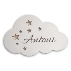 lampka led dekoracyjna z IMIENIEM chmurka gwiazdki