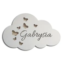 Lampka nocna led z imieniem imię chmurka motylki