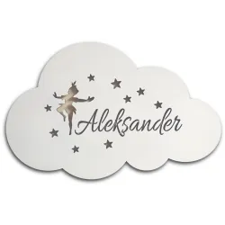 Lampka nocna led z imieniem imię chmurka gwiazdy