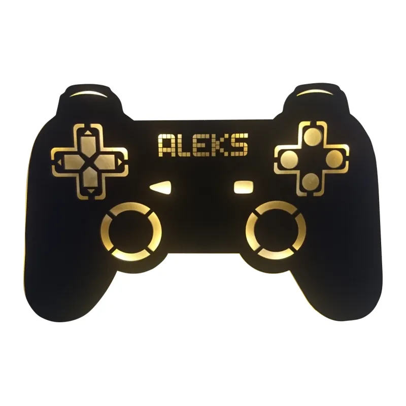 Lampka nocna led pad konsola xbox ps gracza imię