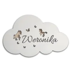 Lampka nocna led z imieniem imię chmurka koń kucyk