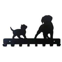 wieszak metalowy ścienny na klucze smycz pies kot