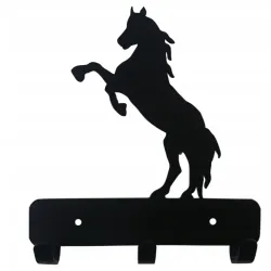 wieszak metalowy ścienny klucze ubrania koń kantar