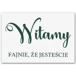 tablica powitalna Witamy na ślub wesele 70x50cm