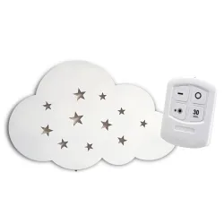 Lampka nocna led z imieniem imię chmurka gwiazdy