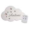 Lampka nocna led z imieniem imię chmurka gwiazdy