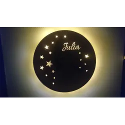 Lampka nocna led z imieniem imię chmurka gwiazdy