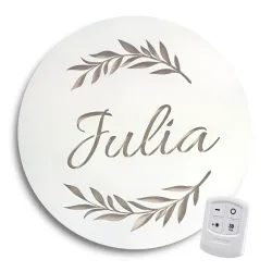 Lampka nocna led z imieniem imię chmurka gwiazdy