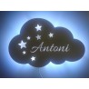 Lampka nocna LED CHMURKA z imieniem imię dziecka zas. sieciowe 230V