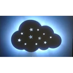Lampka nocna LED CHMURKA gwiazdki gwiazdka zas. sieciowe 230V