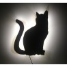 Lampka nocna LED siedzący kot kotek zas. sieciowe 230V