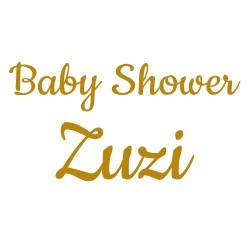 naklejka napis Baby Shower urodziny imię na tablicę ściankę balonową 50 cm