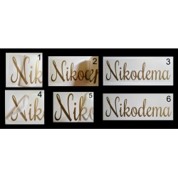 naklejka napis Baby Shower urodziny imię na tablicę ściankę balonową 45 cm