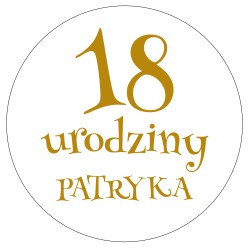 naklejka napis urodziny rocznica imię tablicę lustro ścianka balonową 42x44