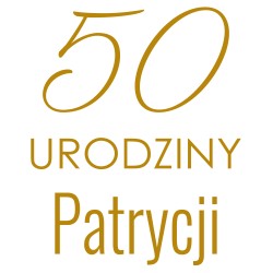 naklejka napis urodziny rocznica imię tablicę lustro ścianka balonową 75x60