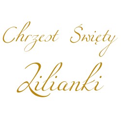 naklejka napis Chrzest Święty imię tablicę lustro ściankę balonową 60x40