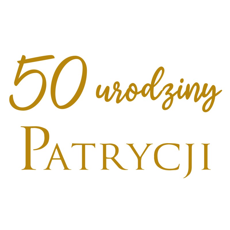 naklejka napis urodziny rocznica na tablicę lustro ściankę balonową 70x40