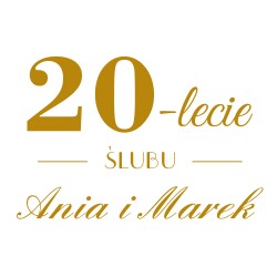 naklejka napis urodziny rocznica na tablicę lustro ściankę balonową 65x45