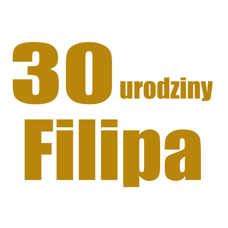 naklejka napis urodziny rocznica na tablicę lustro ściankę balonową 55x40