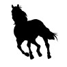 Naklejka koń - 12 cm