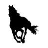 Naklejka koń - 12 cm