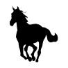 Naklejka koń - 12 cm