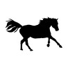 Naklejka koń - 12 cm