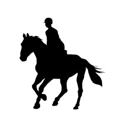 Naklejka koń - 12 cm