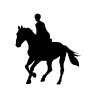 Naklejka koń - 12 cm