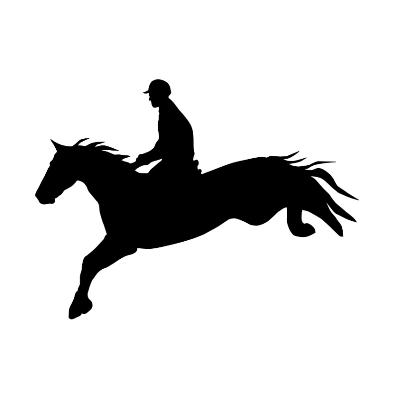 Naklejka koń - 12 cm