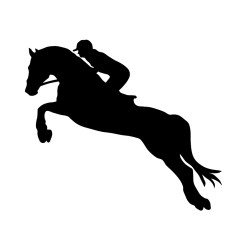 Naklejka koń - 12 cm