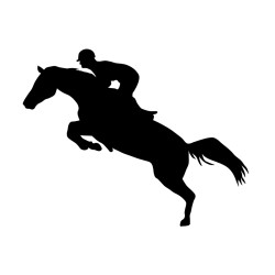 Naklejka koń - 12 cm