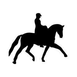 Naklejka koń - 12 cm