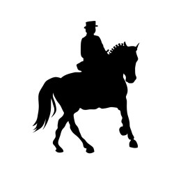 Naklejka koń - 12 cm