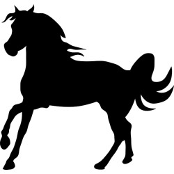 Naklejka koń - 12 cm